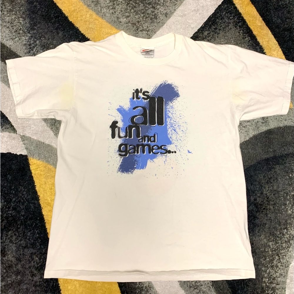 Vintage Nike T-Shirt Chick Dunks On Your Face